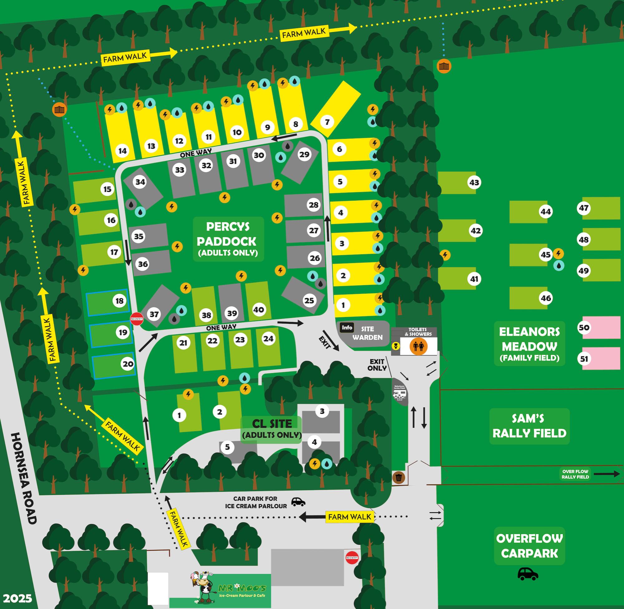 Mr Moos Caravan Park map